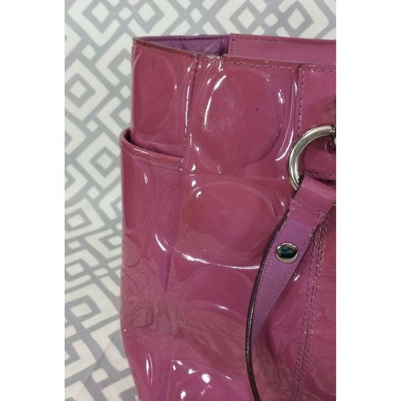 Coach Mauve East West Gallery Leather Tote Bag - Picture 3 of 12